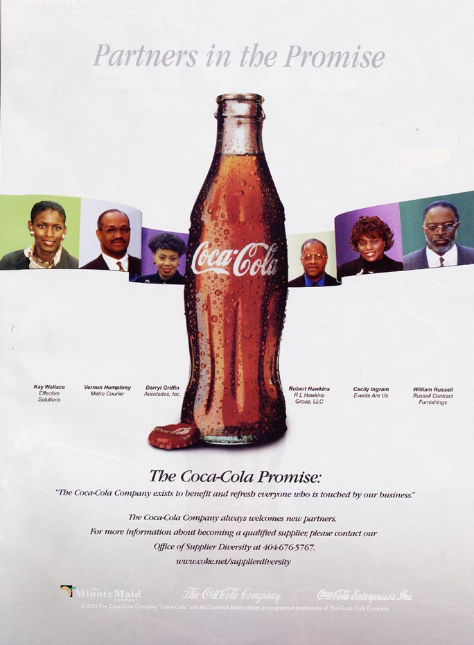 Coca-Cola Partners in the Promise, Black Enterprise magazine, November 2002